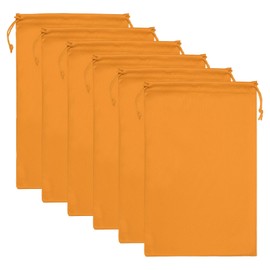 PATIKIL Ski Goggle Bag, 6 Pack Soft Microfiber Snow Goggles Protective Storage Case Sleeve Drawstring Pouch for Camera Lenses, Sunglasses, Eyeglasses, Orange