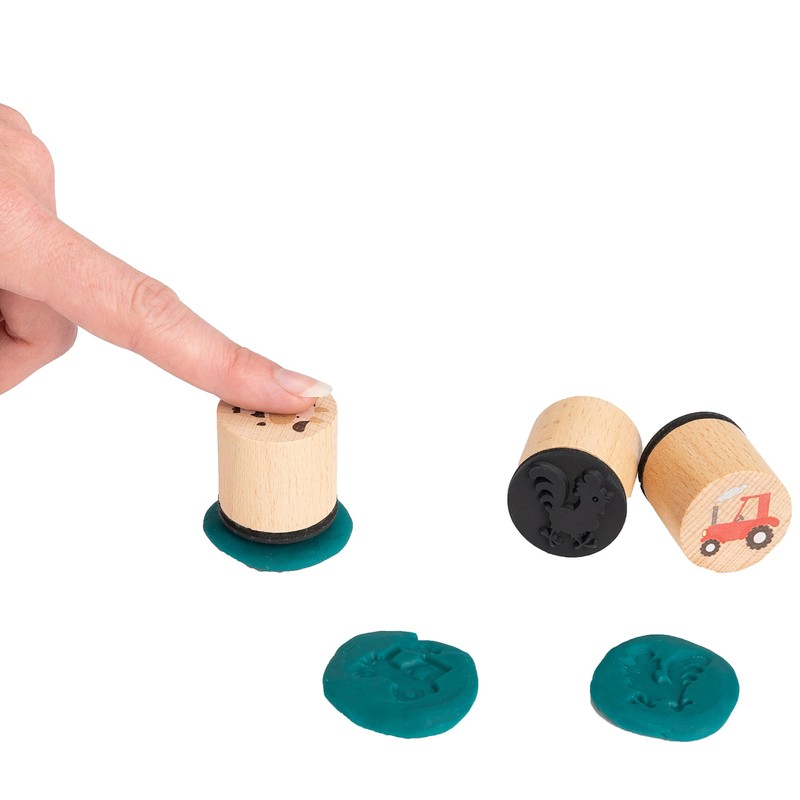 KNETÄ Wooden Stamp Set Bauärnhof Gift Idea for Children