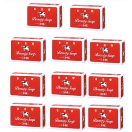 Milk Soap Red Box (Cow Soap, Red Box, 3.2 oz (90 g), Soap x 11 Pieces)