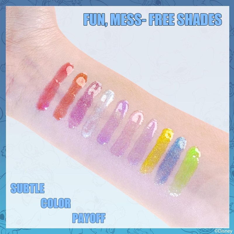 Stitch Brillo Labial Vegetal 10 pzas Niñas Regalo Fiesta