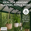 Plant Hook Set for Greenhouse - 50 Running Hooks &