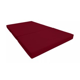 Danfuton Twin Size Trifold Foam Bed, Shikibuton, Ottoman Mattress 4 x 39 x 75 Red