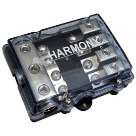 Harmony Audio HA-MIDIFD4 Mini ANL MIDI 4-Way Fused Distribution Block & 150 Amp Fuses