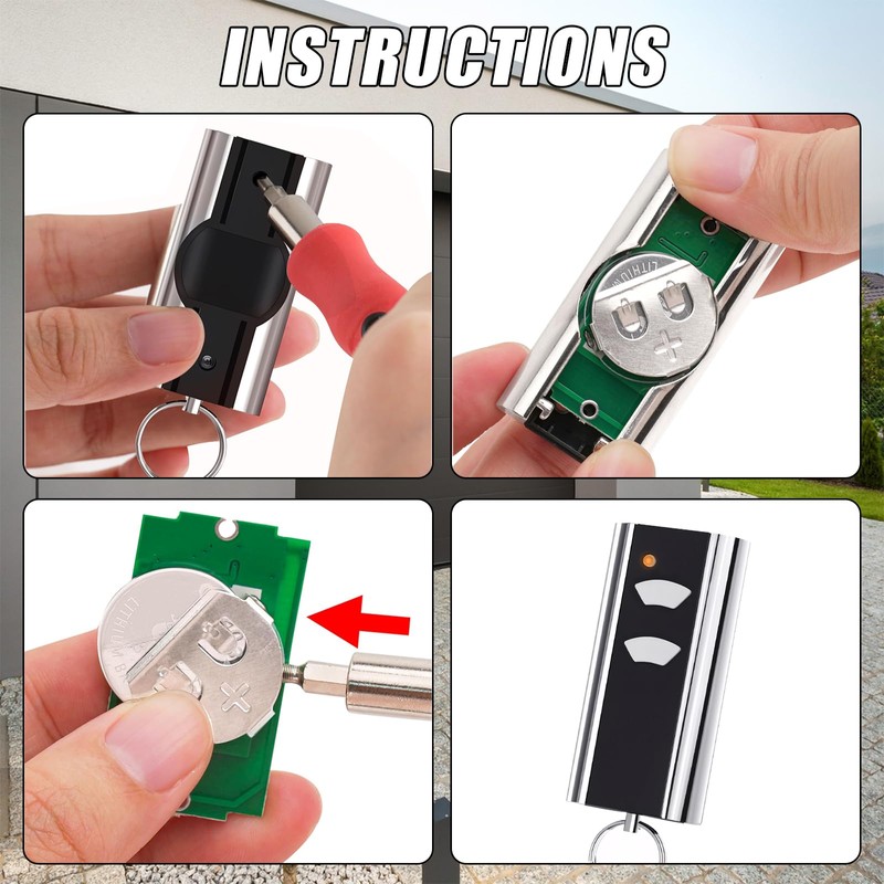 Remote Control Garage Door for Standard Steel Entrematic Rcu 433-2