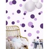 Dark & Light Purple Polka Dot Decals for Girls Room