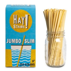 HAY! Straws Jumbo Slim Drinking Straw (250)
