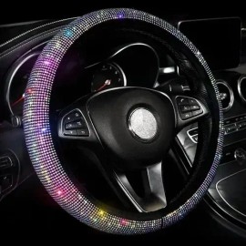 Protector Funda Cubre Volante Brillante Diamante Auto Moda