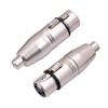 HUALEU 2Pack XLR Female to RCA Female Adapter Converter, Gender