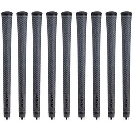 Lamkin UTx Cord Midsize Golf Grips, 9 Piece Golf Grip Pack, Grey