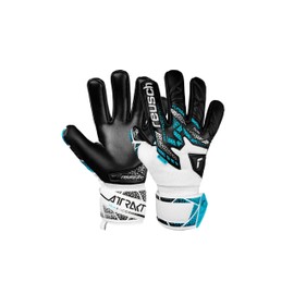 Reusch Attrakt Gold NC Junior Grippy and Breathable Goalkeeper Gloves Football Gloves for Children and Teenagers for Boys Girls Suitable for All Weather Conditions and Pitch Surfaces