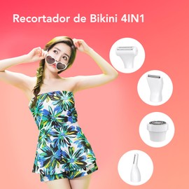 Depiladora para Mujer, 4 en 1 Rasuradora Mujer Depiladora Electrica Rasuradora, para Piernas, Axilas, Cara, Cejas