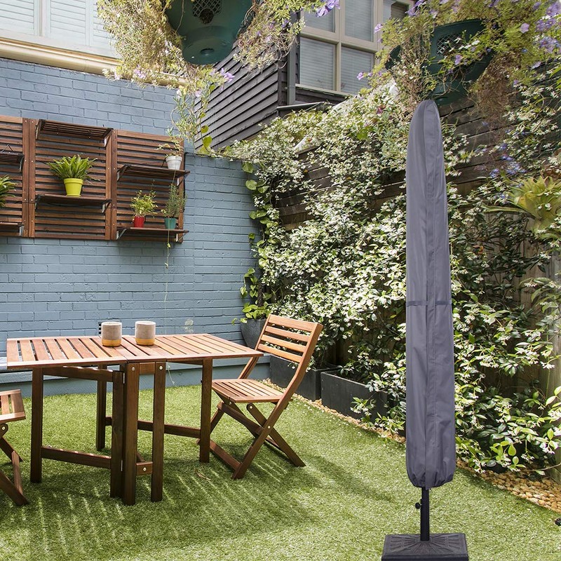 SUPERJARE Updated Patio Umbrella Cover with Rod for 7 to