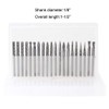 Carbide Burrs Set JESTUOUS 1/8 Shank Diameter Double Cut Tungsten