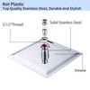 GGStudy Square 8 Inch Square Stainless Steel Shower Head -