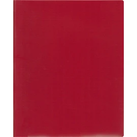 León 2-Pocket Carpeta de plástico con sujetadores, 1 carpeta, paquete de 4, Burgundy