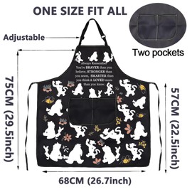 Kitchen Cooking Aprons Pooh Bear Inspired Inspirational Apron with Pocket for Women Men You are Braver Than You Believe (Kitchen Cooking Apron)