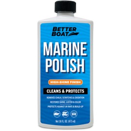 Better Boat Marine Polish, High-Gloss Gel Coat Restorer, Oxidation Remover with UV Protection for Fiberglass, Metal, Painted Surfaces, Boats, and RVs