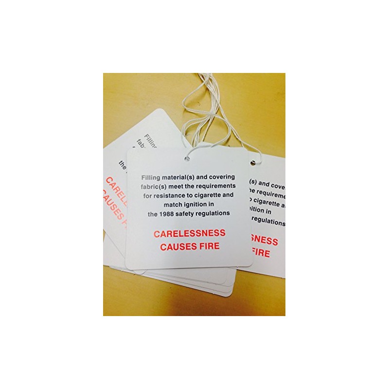 DL7 Fire Safety Hanging Green Labels - Pack of 10