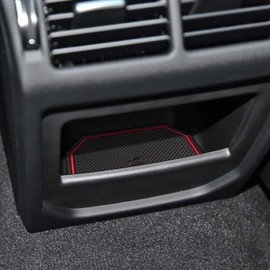 auovo - 8 alfombrillas antipolvo para Range Rover Evoque Accessories 2012-2018, consola central de ajuste personalizado, insertos para portavasos de coche, revestimientos interiores de puerta para
