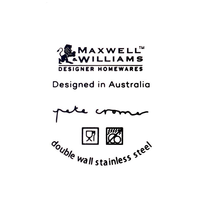 Maxwell & Williams Pete Cromer Insulated Water Bottle, Kookaburra Design,