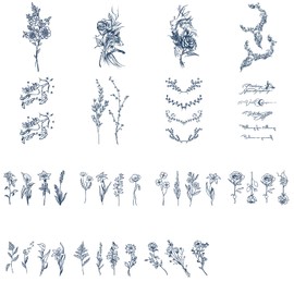 Sugeru® 15 Sheets Super Sustainable Temporary Tattoo - Original Waterproof + Vegan + New Tech + Long Lasting | Fake Tattoo Stickers | Tattoos for Adults Children - Natural Non-Toxic Ingredients (C6)