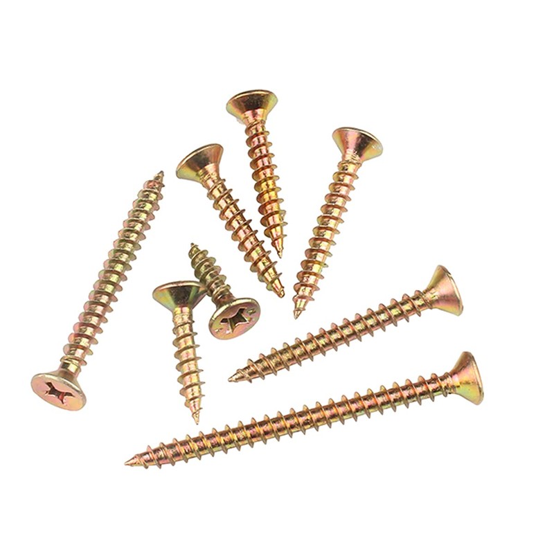 Drenky M4 x 50mm Self Tapping Screws, 100 Pcs Zinc