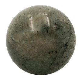 Pandiui23 Natural Polished White Labradorite Ball, Polished Crystal with Energy Properties, Polished Dial (White Labradorite, 3CM)