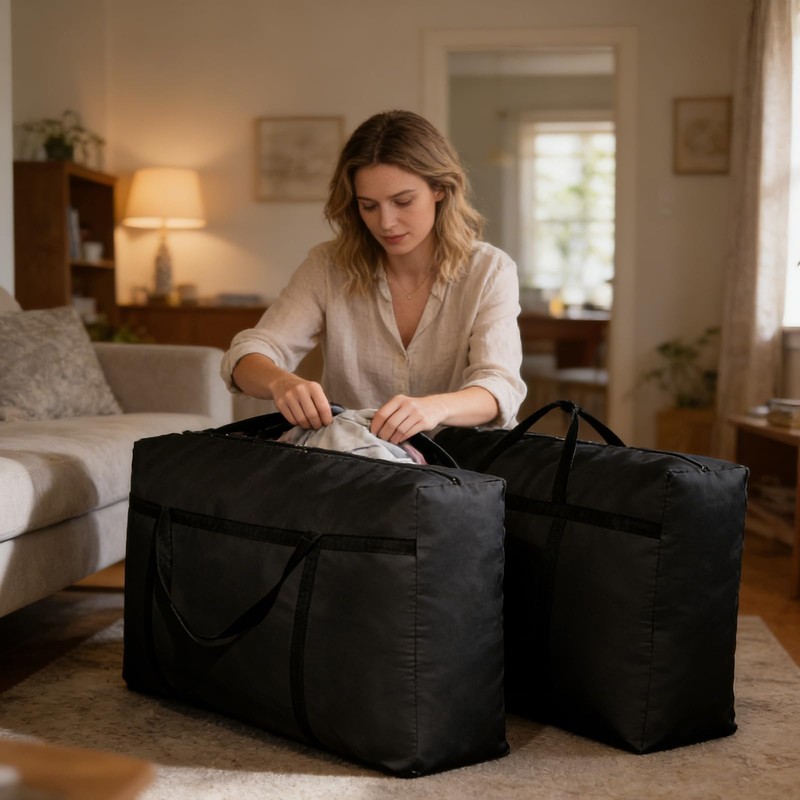 GIEEU 2 Pack 125L Extra Large Storage Bags, Heavy Duty