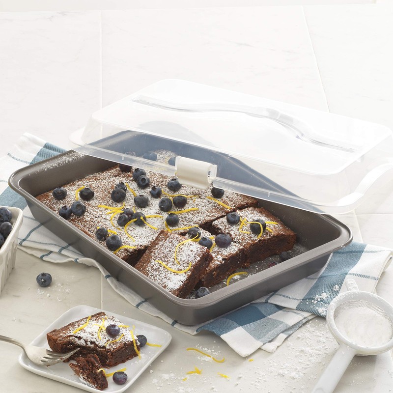 GoodCook Everyday Nonstick Steel Bake-N-Take Oblong Pan, 9" x 13"