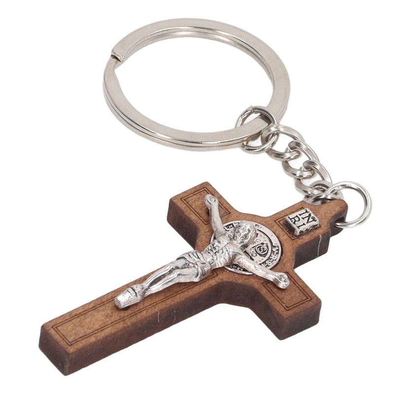 Christian Cross Keychains Engraved Bible Verses Exquisite Jesus Cross Key