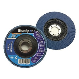 Homesmart 2 Pack 115mm Flap Disc 120 Grit for Angle Grinders Durable Zirconium Oxide Ideal for Grinding, Polishing, and Surface Preparation on Metal, Wood, and More Perfect Tool for DIY Projects