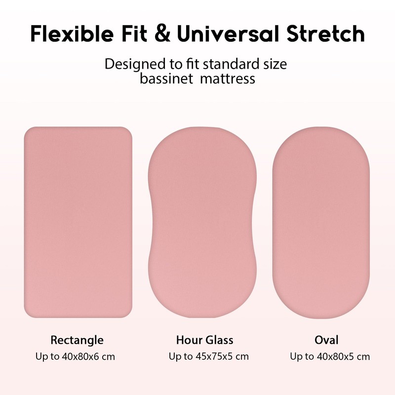 Yoofoss Pack of 2 Baby Fitted Sheets Microfibre Mattress Topper