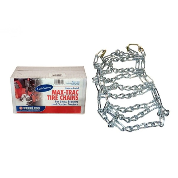 Rotary MaxTrac Tire Chains 16x650-8 Zinc Plated 2-Link for Lawn
