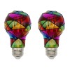 Creative Hobbies LED Stained Glass Bulb, A19 3.5W (25W Equivalent)