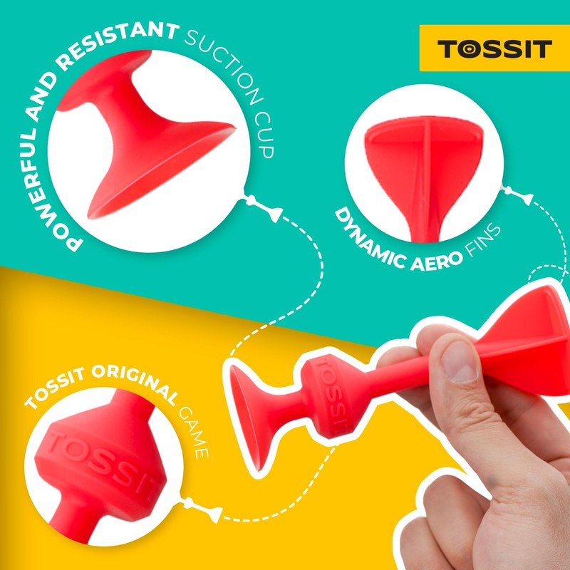 TOSSIT Game Set - Indoor, Outdoor Suction Cup Throwing Party