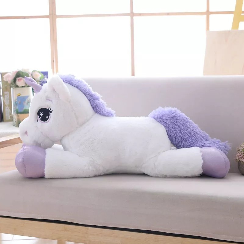 Jextech Peluche Unicornio Rosa Morado 110 Cm Jumbo Gigante Grande