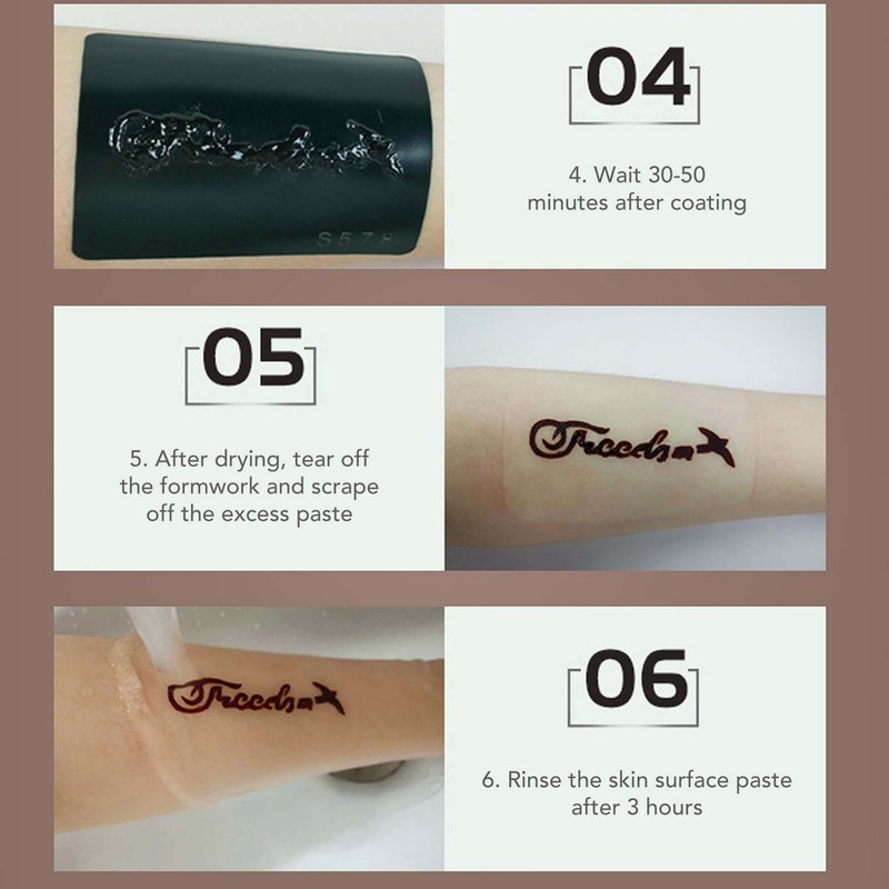 12pcs 0.9oz Temporary Tattoo Paste Red Professional Waterproof Safe DIY