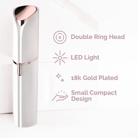 Facial Hair Removal for Women, Painless Face Trimmer for Upper Lips, Peach Fuzz and Chin with USB Rechargeable