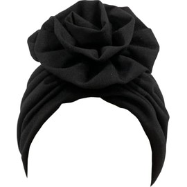 TouchUps Hair Bun Cap Hair Protection Head Wrap Hairbun Cap Wrap African Turban Pattern Headwrap Headscarf Black