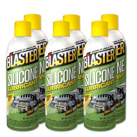 B'laster 6-16-SL Industrial Strength Silicone Lubricant with Long Lasting Non-evaporating Formula Eliminates Wear from Constant Friction, 11 Ounces, Pack of 6