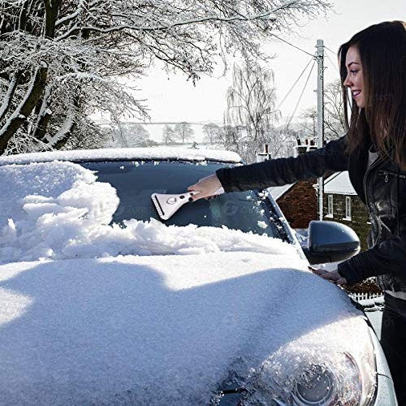 ZONETECH Heated Car Window Ice/Snow Scraper Extendable Auto Windshield Heated