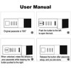 POWERTOOL Password Lock Journal Notebook, 1pc PU Password Notebook A5