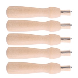 Fyearfly Felting Needles Set of 5 Wooden Rustproof Needle Felting Tool Handmade Multipurpose Wet Dry Felting Stainless Steel