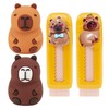 2 Capybara Pencil Sharpener, 2 Push and Pull Eraser, Cute