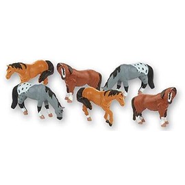 Wild Republic - Nature Tube w/Play Mat - Horses - 6 Piece