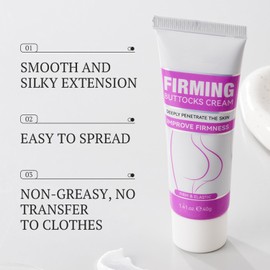 Hüfte Lift Straffende Creme - 2 Stück, Effektive Straffung Und Hebung Des Pos Für Eine Definerte Silhouette, Verbessert Die Hautelastizität, Hinterlässt Ein Geschmeidiges Und Gestrafftes Gefühl