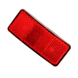 Bojueshaw 2pcs Motorcycle Safety Reflectors,Red Rectangular Screw-Mount Reflectors for Safety Caution Warning,Bike Bicycles Night Riding