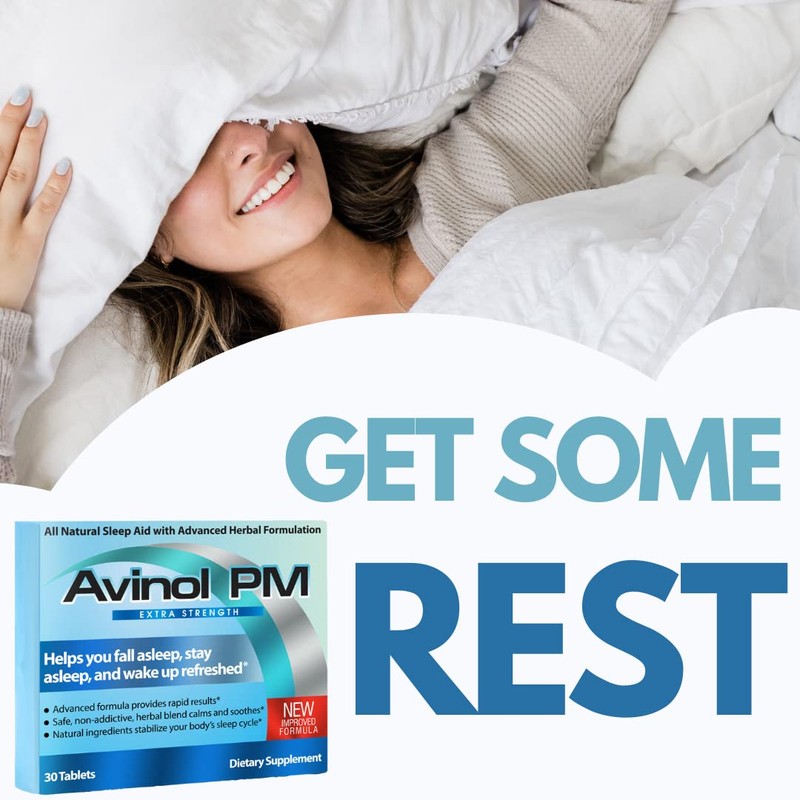 Avinol PM Extra Strength - Natural Sleep Supplement (30ct)