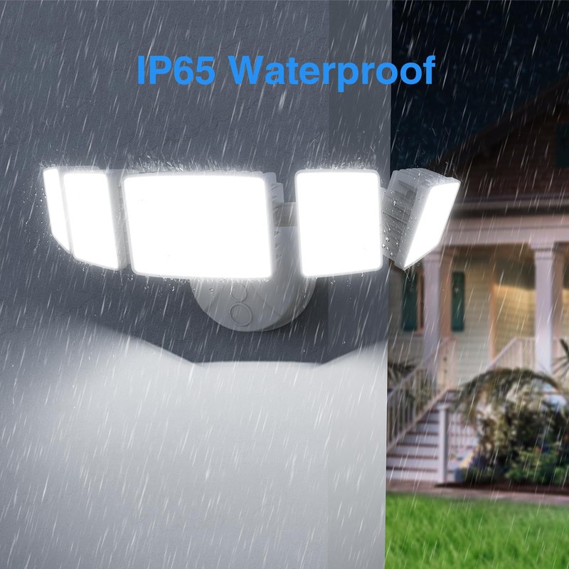 SZPOWER 120W Outdoor LED Flood Light, 5 Heads Exterior Security