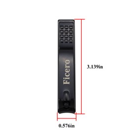 Ficero Nail Clippers, Ultra Sharp Sturdy Fingernail and Toenail Clipper Cutters, Black